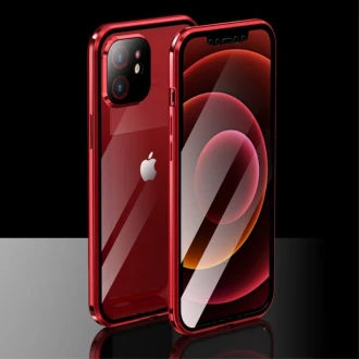 Magnetisk case 360 til iPhone 12 Mini rød