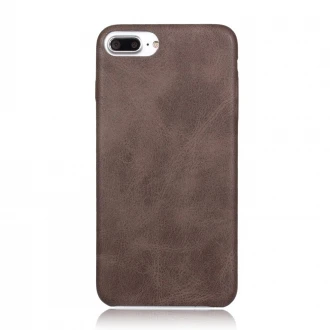 Iphone 7 plus bag cover vintage læder mocca