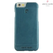 Iphone SE, 5S cover Pierre Cardin wax design læder blå Mobiltelefon tilbehør