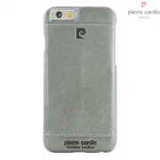 Iphone 6, 6S cover Pierre Cardin wax design læder grå Mobiltelefon tilbehør