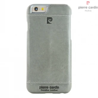 Iphone 6, 6S bag cover Pierre Cardin wax design ægte læder grå