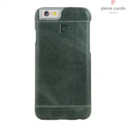 Iphone 6, 6S cover Pierre Cardin wax design læder lysegrøn Mobiltelefon tilbehør