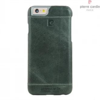 Iphone 6, 6S bag cover Pierre Cardin wax design ægte læder lysegrøn