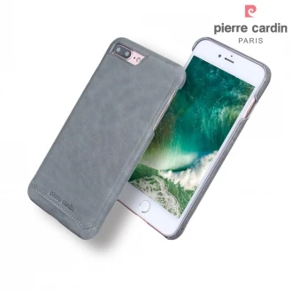 til Iphone 7 plus cover original Pierre Cardin wax design læder grå
