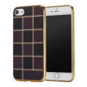 Iphone 7 cover square sort-mocca Leveso.dk Mobiltelefon tilbehør