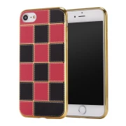 Iphone 7 cover square rød-sort Mobiltelefon tilbehør