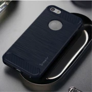 C-style armor cover blå Iphone SE Mobil tilbehør