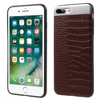 til Iphone 7 plus cover combo croco mocca