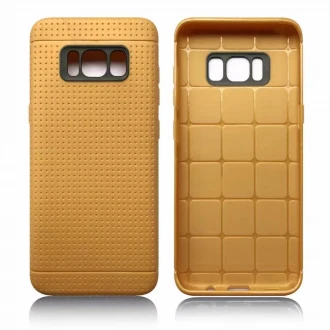 Samsung Galaxy S8 cover dot line brun, Køb Samsung Galaxy S8 cover og mobil tilbehør hos Leveso.dk
