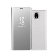 Clear view cover sølv Samsung Galaxy J3 2017 Mobilcovers