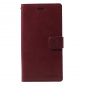 Galaxy J7 2017 flip cover med lommer vinrød