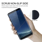 Galaxy Note 8 blå cover tpu læder Mobilcover
