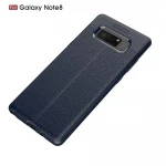 Galaxy Note 8 cover tpu sting læder mørkeblå