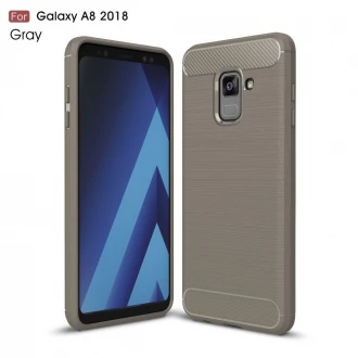 C-style armor cover grå Galaxy A8 2018 Mobilcovers