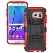 SAMSUNG GALAXY S7 EDGE hybrid bag cover, rød Mobiltelefon tilbehør