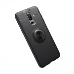 Galaxy A6 plus (2018) cover med ring holder sort