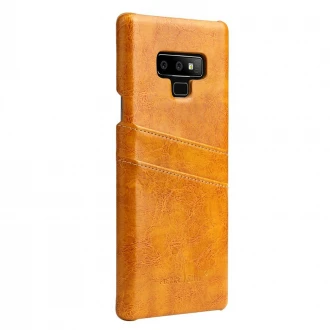 Samsung Galaxy Note 9 cover case med kortholder brun