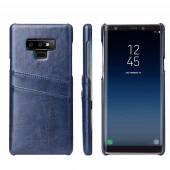 Galaxy Note 9 cover case med kortholder blå