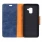 blå Elegant læder etui Galaxy J6+ (2018) Mobil tilbehør