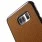 SAMSUNG GALAXY S7 EDGE bag cover i split læder, brun Mobiltelefon tilbehør