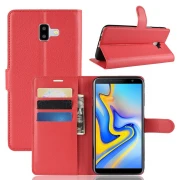 Galaxy J6+ (2018) Igo flip cover rød Mobil tilbehør