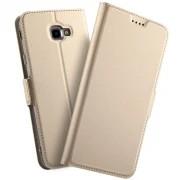 Slim flip cover guld Galaxy J4 plus (2018) Mobil tilbehør