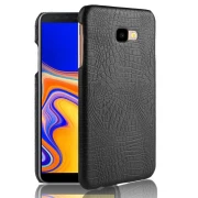 Galaxy J4 plus 2018 sort cover case croco Mobil tilbehør