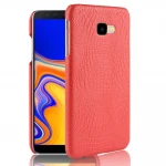 Galaxy J4 plus 2018 cover case croco rød