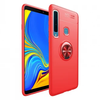 Galaxy A9 2018 rød cover med ring holder Mobil tilbehør