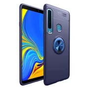 Galaxy A9 2018 blå cover med ring holder Mobil tilbehør