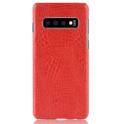 Viser Galaxy S10 case croco rød