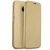 SAMSUNG GALAXY S7 EDGE ledream læder cover, guld