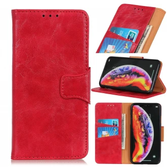 Elegant læder cover Samsung Galaxy A50 rød