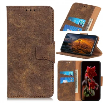Retro flip cover Samsung Galaxy A20e mørkebrun