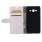 Klassisk flip cover hvid Galaxy J3 2016 Mobilcovers