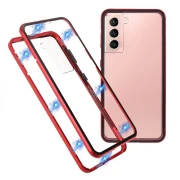 rød Magnetisk cover Samsung S21 Mobil tilbehør