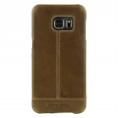 Samsung Galaxy S6 Edge Plus cover original Pierre Cardin design læder brun