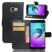 Samsung Galaxy A3 2017 etui med lommer sort
