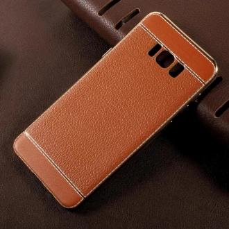 Til Samsung Galaxy S8 plus bagcover combi brun