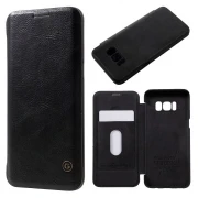 Galaxy S8 slim cover med kort lomme sort Mobilcovers