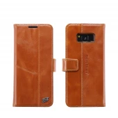 Unikt cover Samsung Galaxy S8 i ægte læder brun