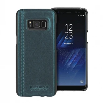 Pierre cardin cover til Samsung Galaxy S8+ ægte læder mørkegrøn