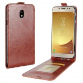 Galaxy J5 2017 vertikal flip cover brun