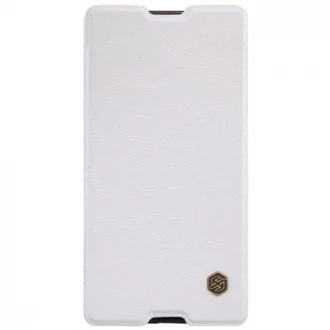 SONY XPERIA M5 læder cover i business stil, hvid