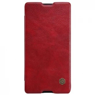 SONY XPERIA M5 læder cover i business stil, rød