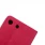 SONY XPERIA M5 læder pung cover, rosa Mobiltelefon tilbehør