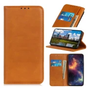 brun Læder etui Sony Xperia 10 Mobil tilbehør