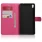 SONY XPERIA XA ULTRA etui - cover m lommer rosa Mobiltelefon tilbehør