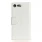 Til Sony Xperia X Compact etui grain læder hvid Mobiltelefon tilbehør
