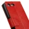 Sony Xperia X Compact etui grain læder rød Leveso.dk